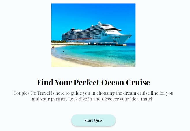 Find Your Perfect Ocean Cruise Quiz Image